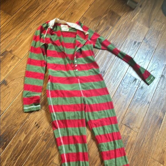 J.Crew Striped Red and Green One Piece with Butt flap - Picture 5 of 10